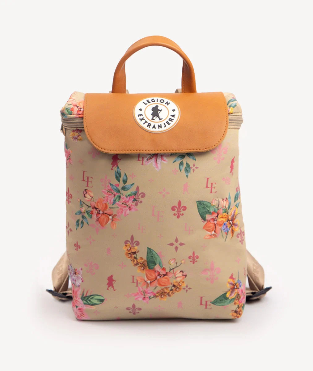 MOCHILA SOPHIE ICON GARDEN BEIGE