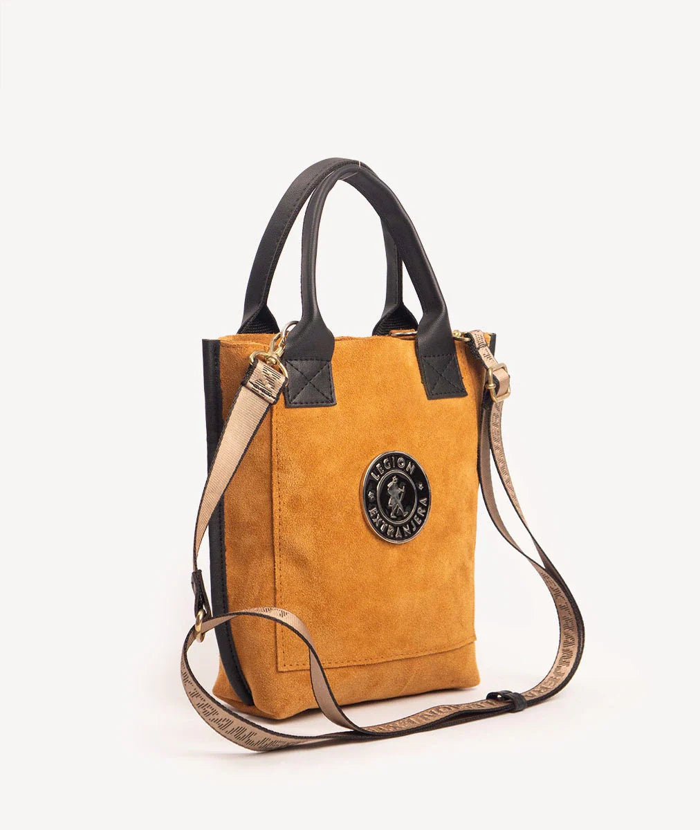 BANDOLERA TO GO GAMUZA MOCCA