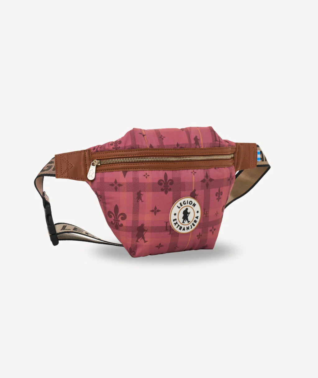 RIÑONERA USHUAIA TARTAN ROSA