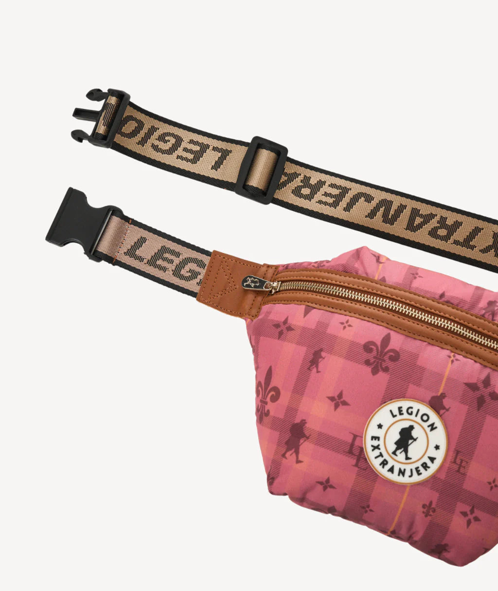 RIÑONERA USHUAIA TARTAN ROSA
