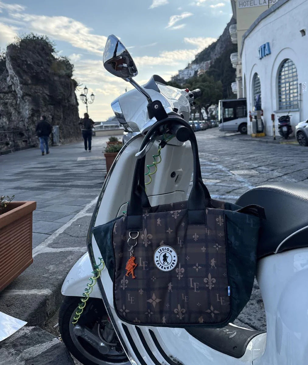 TOTE PUFFER TARTAN MIX
