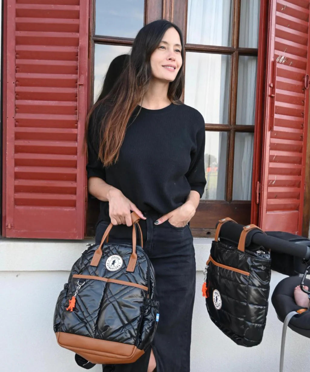 MOCHILA MATERNAL BABY LEGION DONNA NEGRO