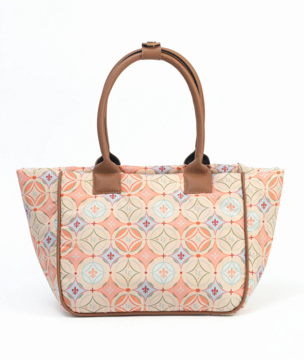 TOTE PUFFER DAMERO DUOMO PEACH