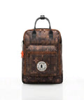 MOCHILA ANDINA TARTAN AVELLANA