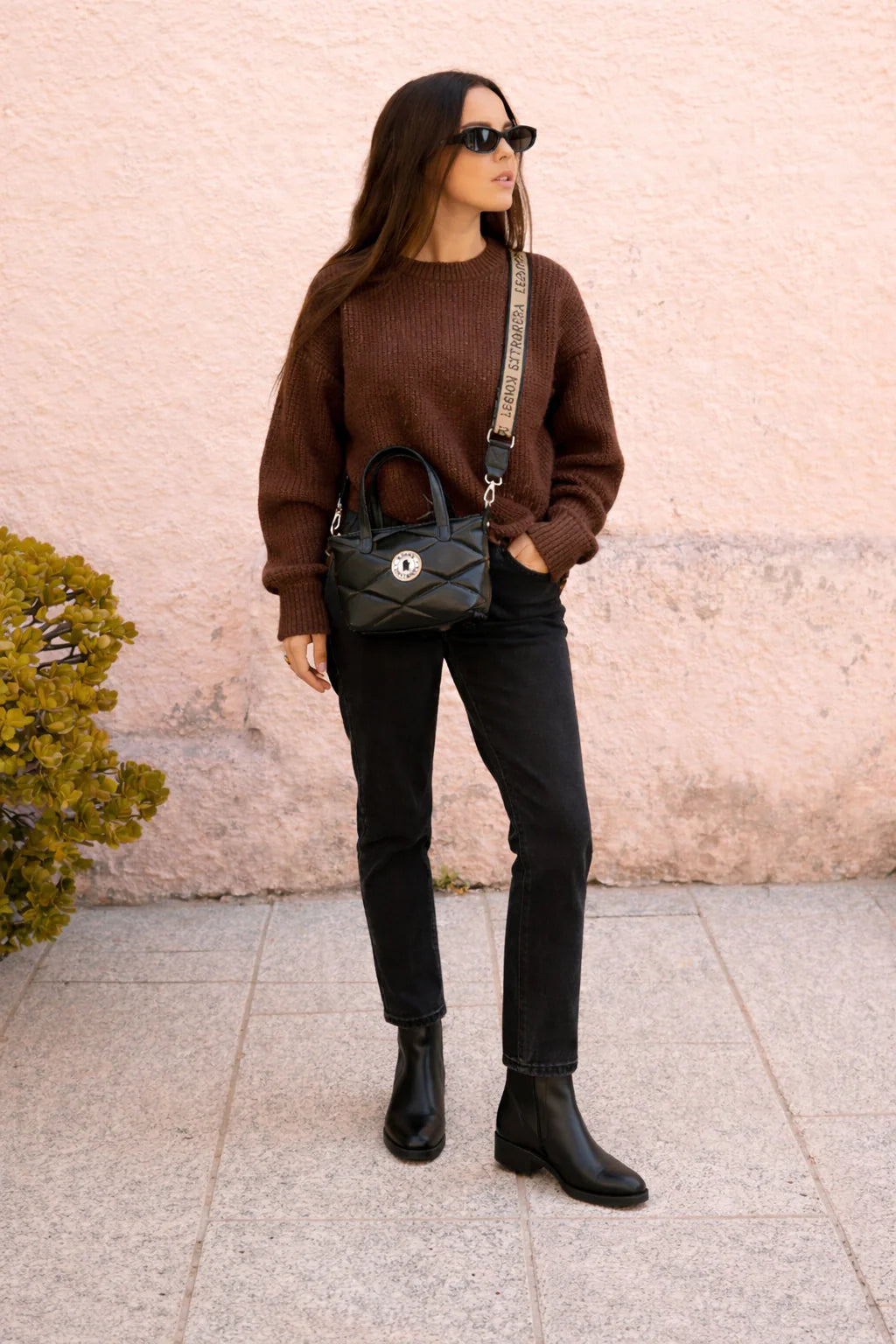 BANDOLERA EMMA S QUEEN NEGRO
