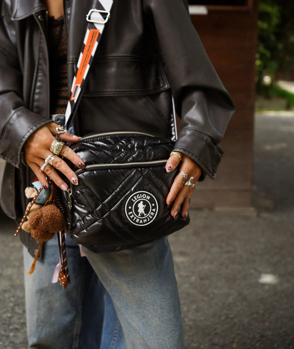 BANDOLERA CUMBRE DONNA POP NEGRO