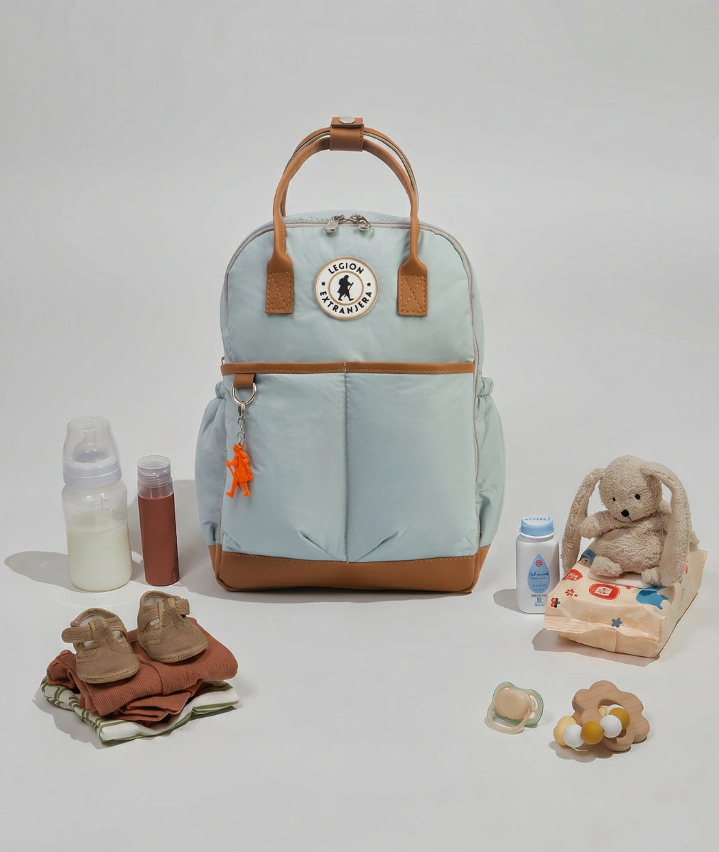 MOCHILA MATERNAL BABY LEGION GRIS