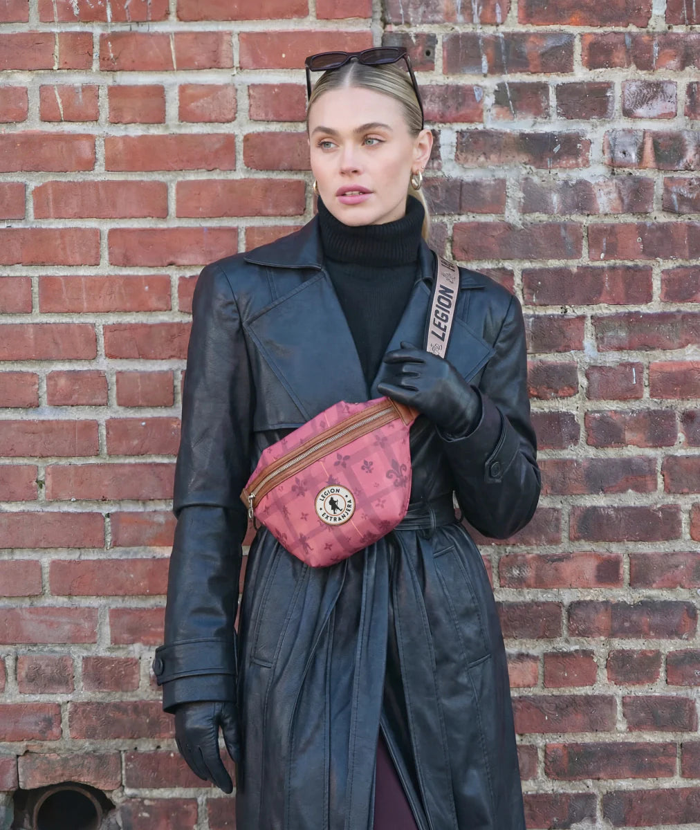 RIÑONERA USHUAIA TARTAN ROSA