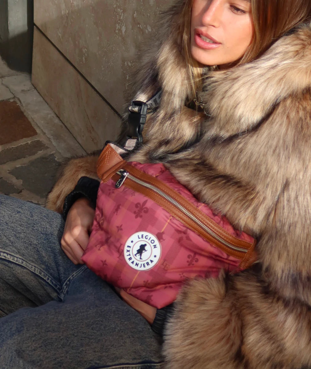 RIÑONERA USHUAIA TARTAN ROSA