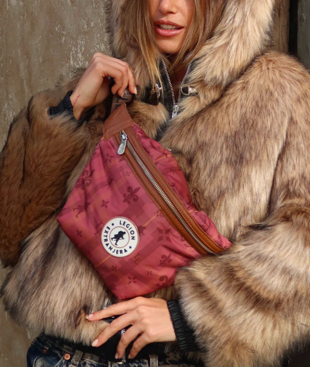 RIÑONERA USHUAIA TARTAN ROSA