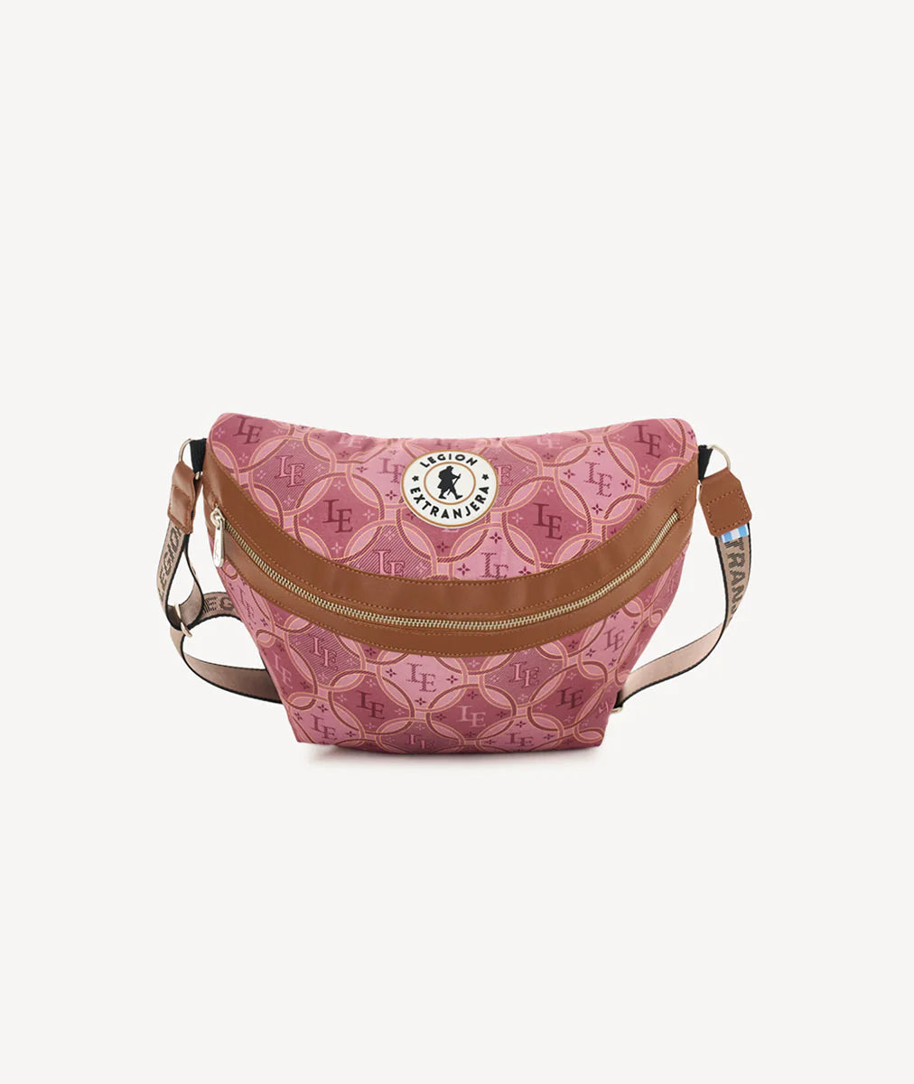 RIÑONERA NET TARTAN ROSA
