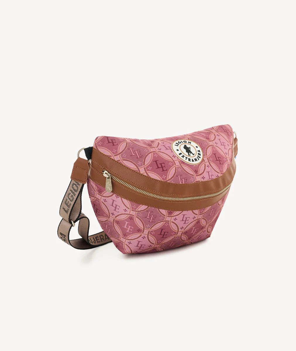 RIÑONERA NET TARTAN ROSA