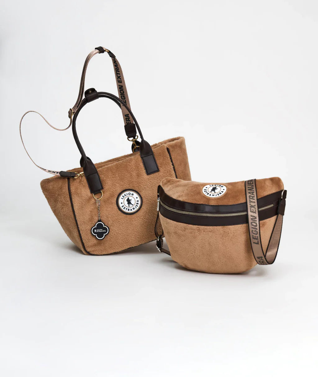 RIÑONERA NET TEDDY BEIGE