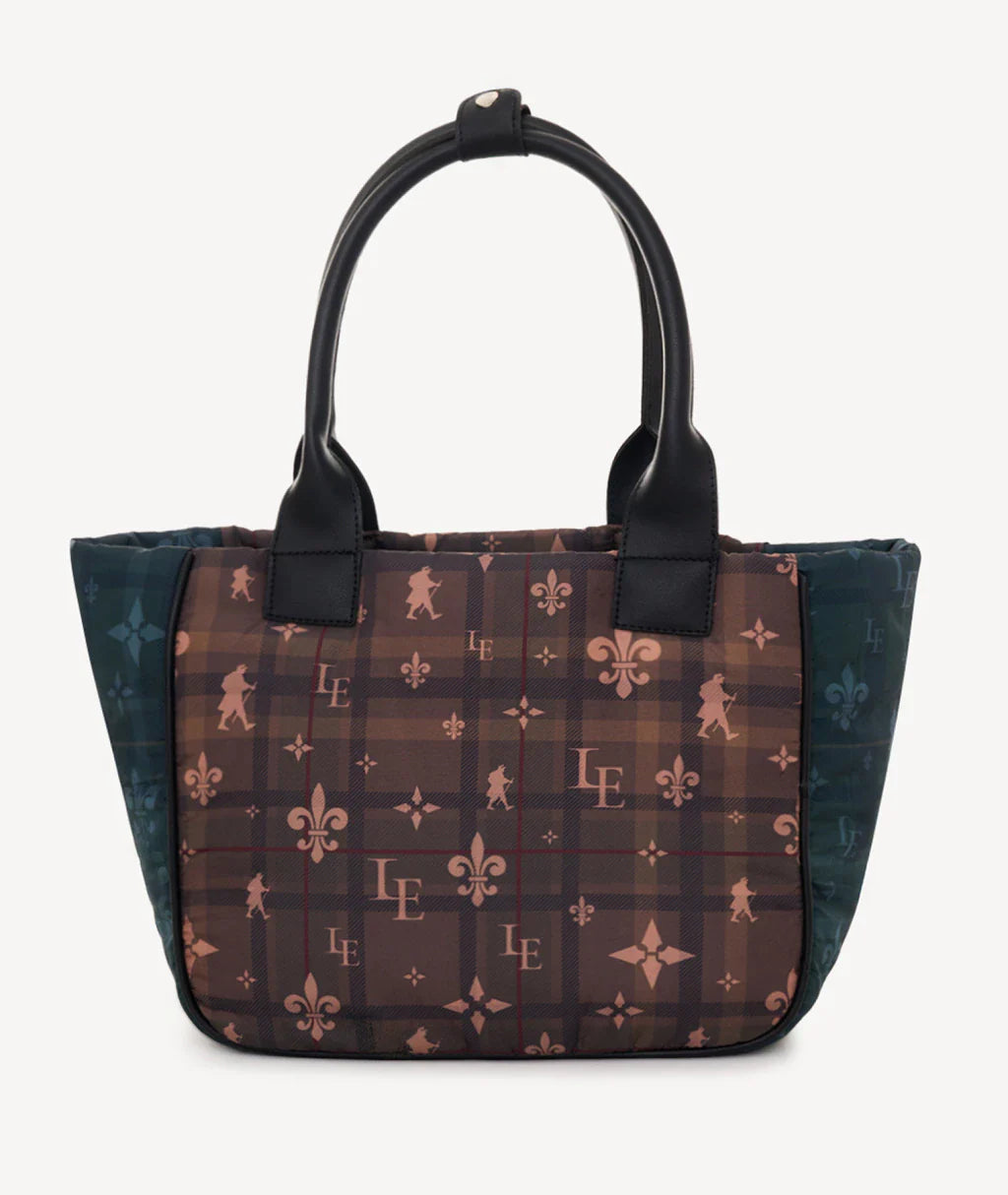 TOTE PUFFER TARTAN MIX