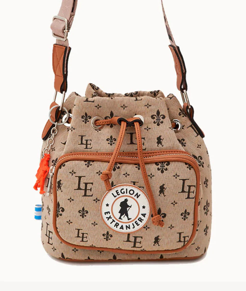 BANDOLERA BUCKET M AMELIE BEIGE