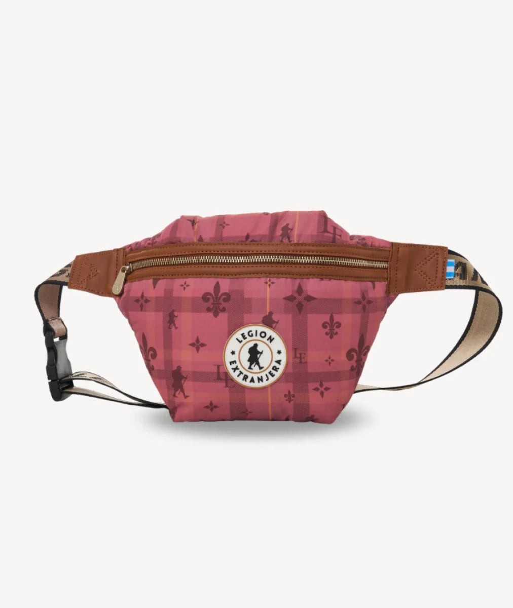 RIÑONERA USHUAIA TARTAN ROSA