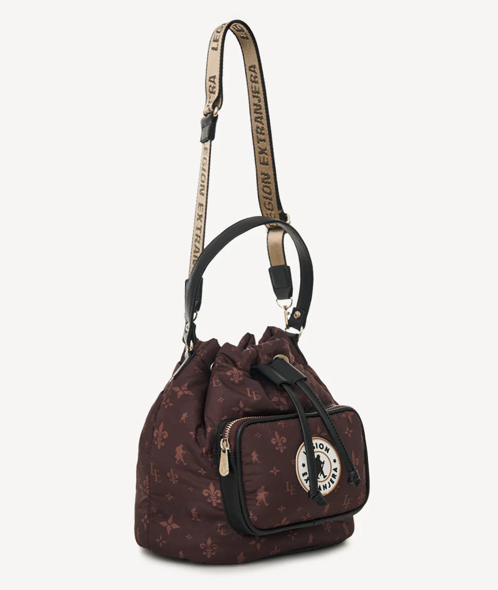 BANDOLERA BUCKET M UNIC CHOCOLATE