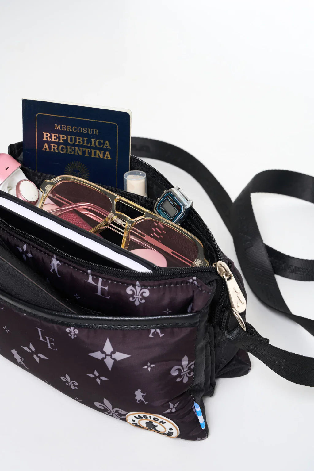 BANDOLERA FRANCA UNIC NEGRO