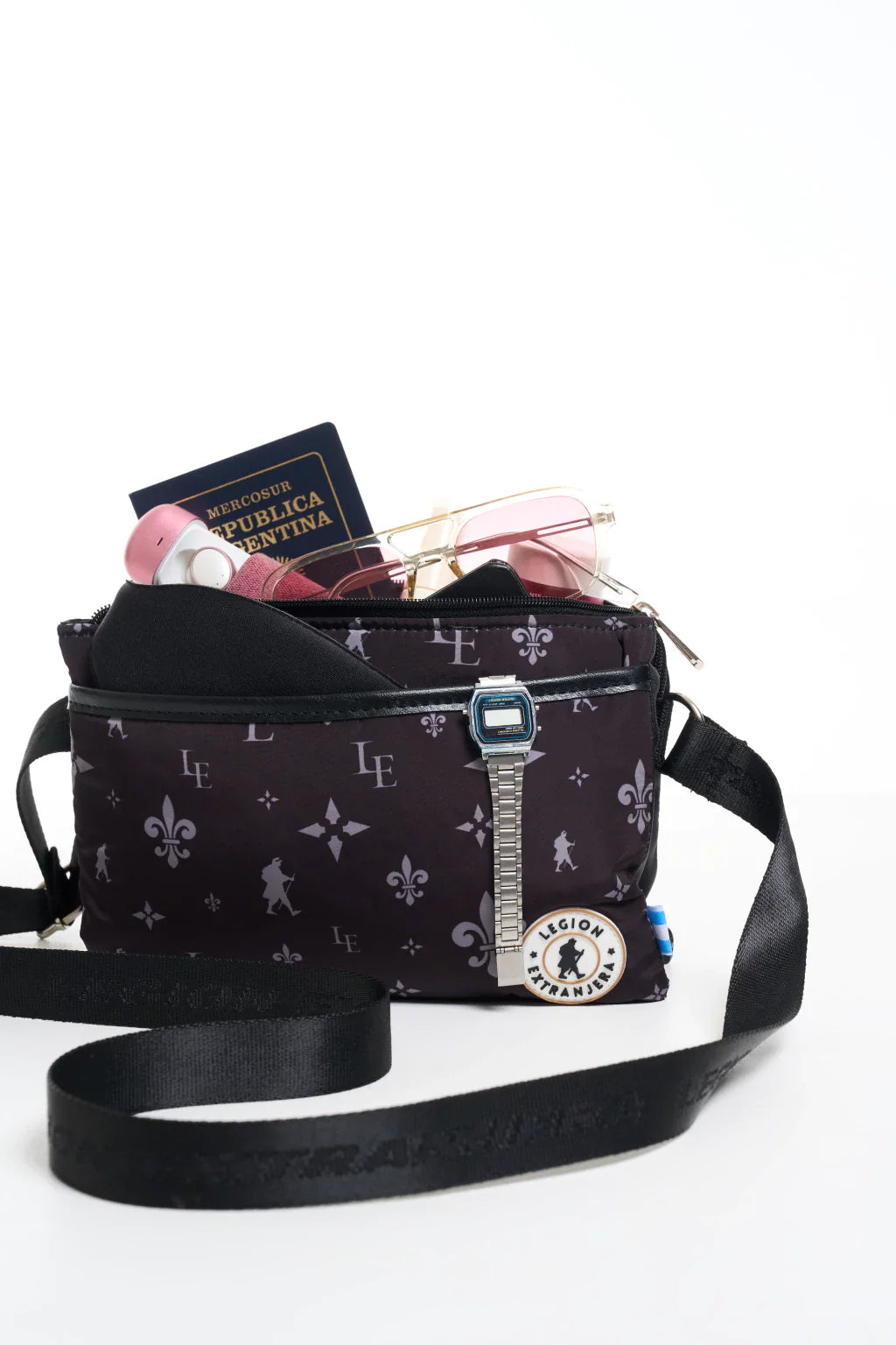 BANDOLERA FRANCA UNIC NEGRO