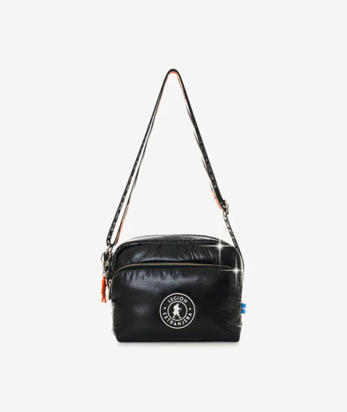 BANDOLERA CUMBRE GLITTER POP NEGRO