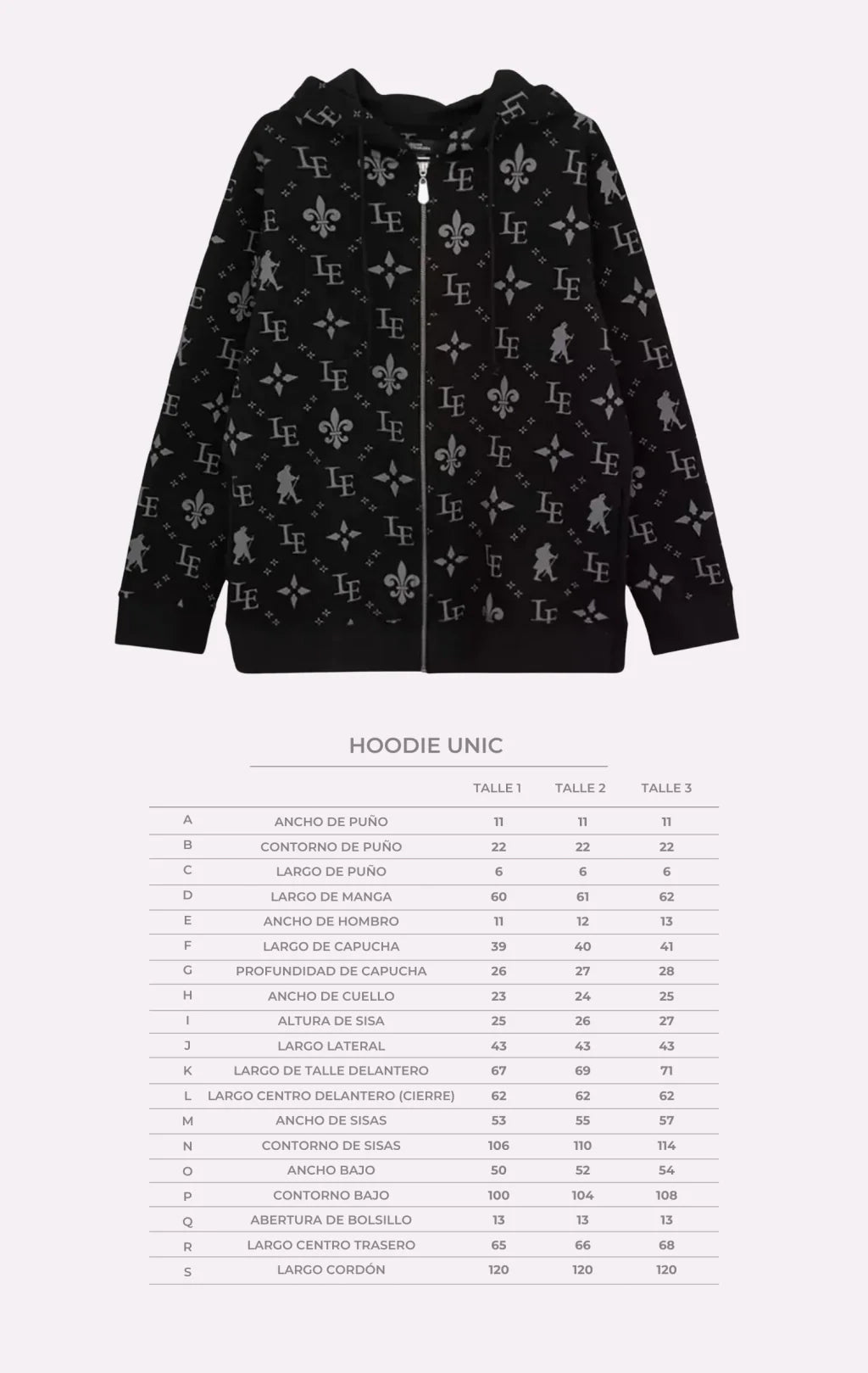 HOODIE UNIC NEGRO