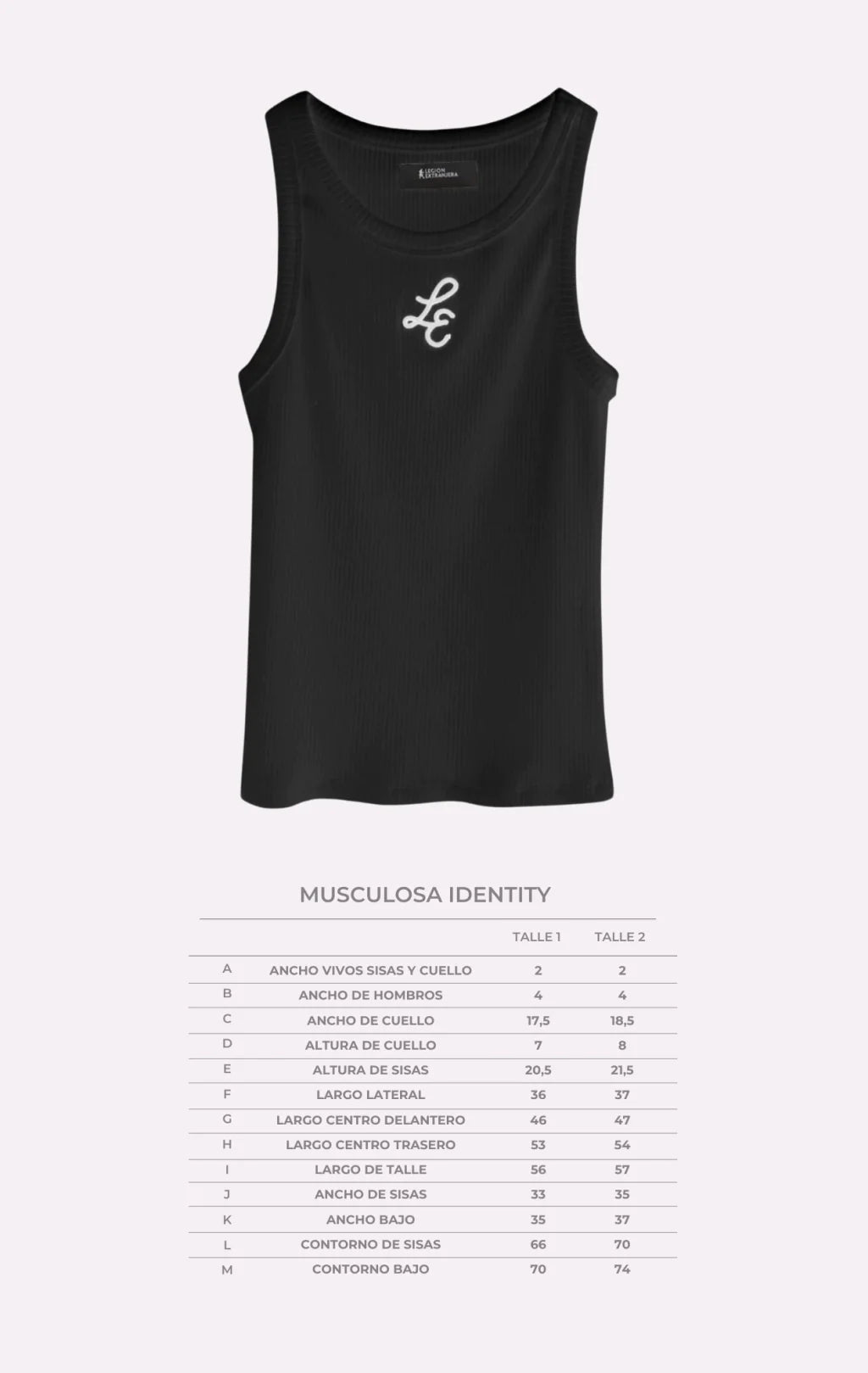 MUSCULOSA IDENTITY BLACK