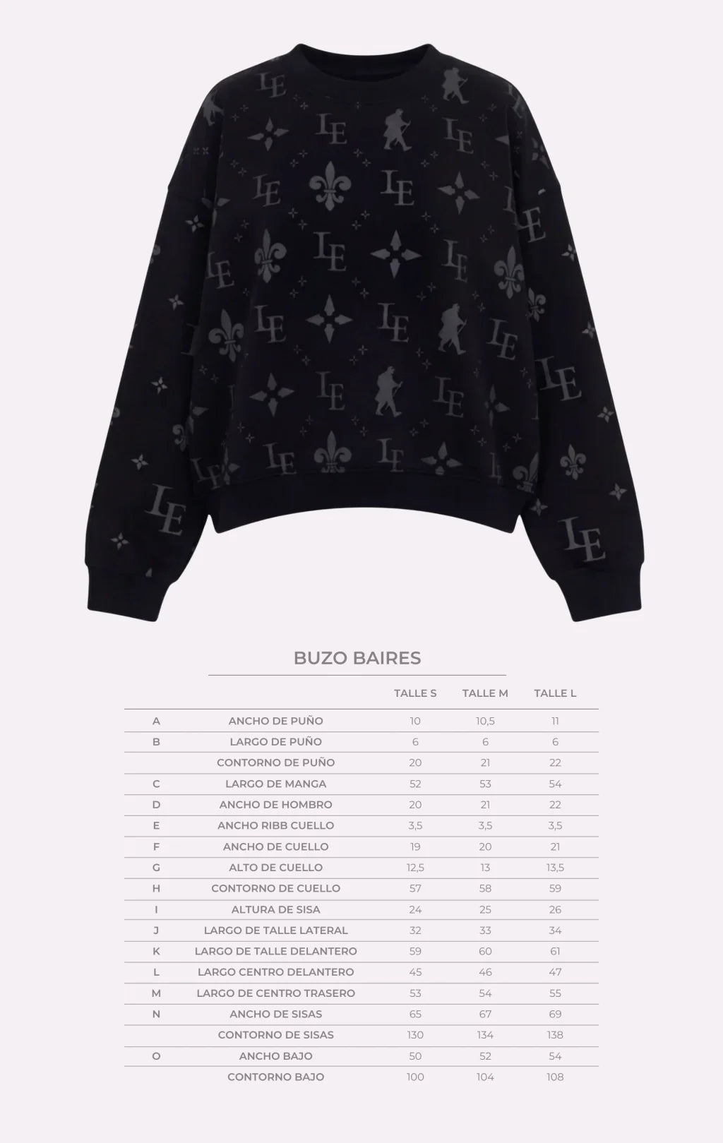 BUZO BAIRES UNIC NEGRO